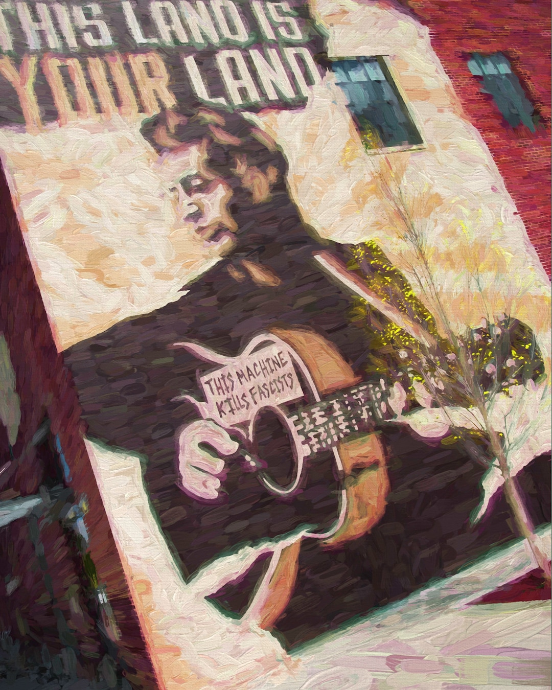 Tulsa Skyline Wall Art Tulsa Woody Guthrie Woody Guthrie Etsy