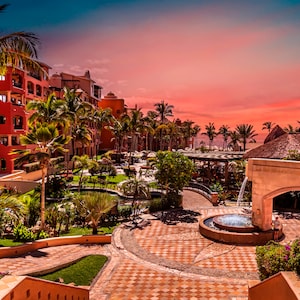 Cabo San Lucas Wall Art, Playa Grande Resort Sunset, Cabo San Lucas Art, Cabo San Lucas Canvas, Cabo Art, Playa Grande Resort