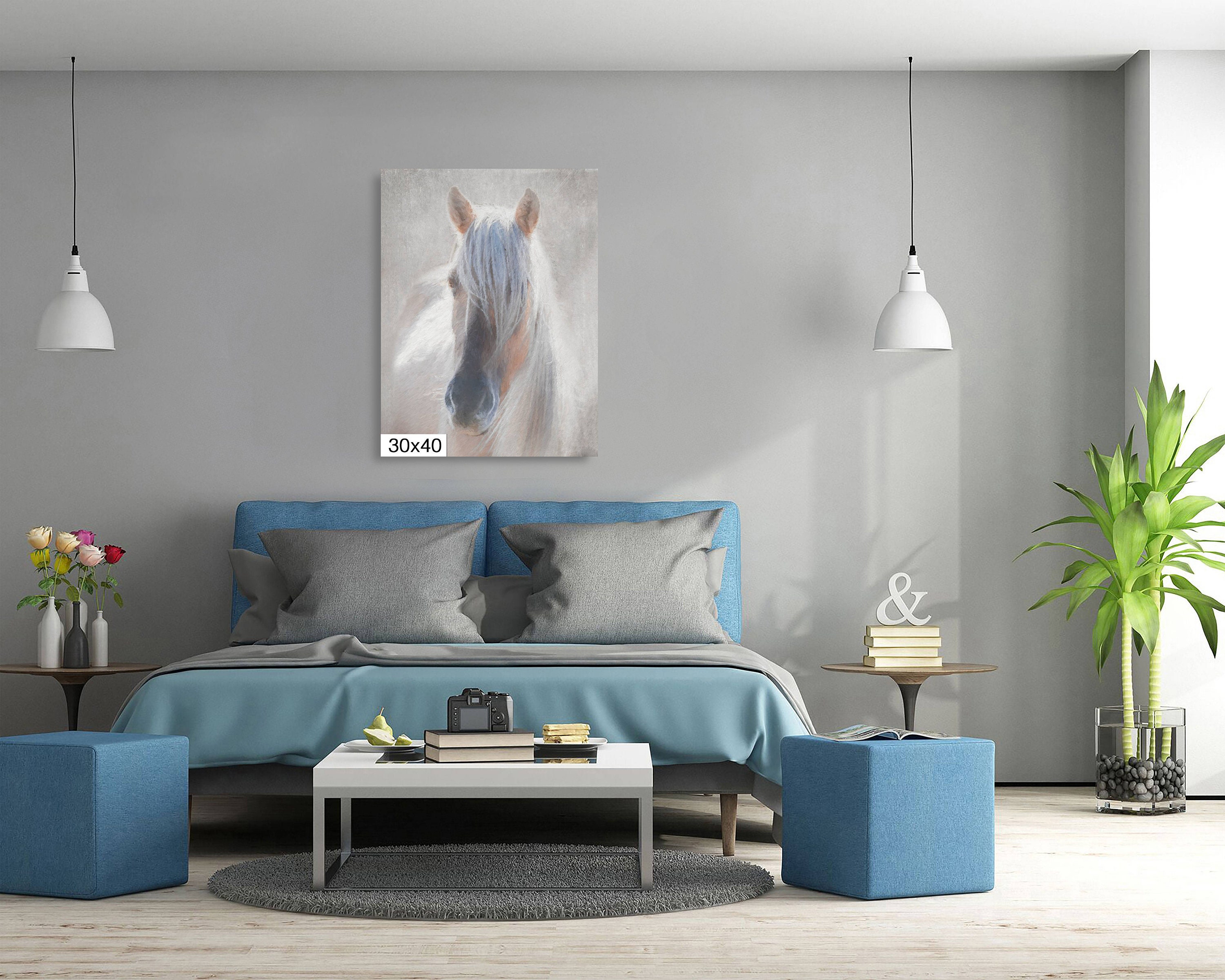 Horse Wall Art, Horse Canvas, Abstract Horse Print, Abstract Horse Wall Art,