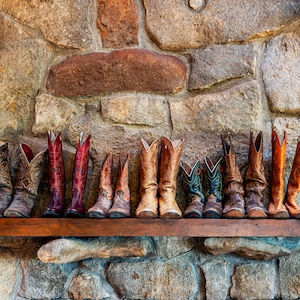 Pioneer Woman Lodge, Pioneer Woman-decoratie, Pioneer Woman-laarzen, Pioneer Woman, Drummond-cowboylaarzen, cowboylaarzen