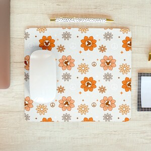 Subtle Disney Mouse Pad - Mickey Mouse Boho Office Supplies - Retro Flower Mickey Mouse Pad Decor - Minnie Mouse Stationery - Disney Office