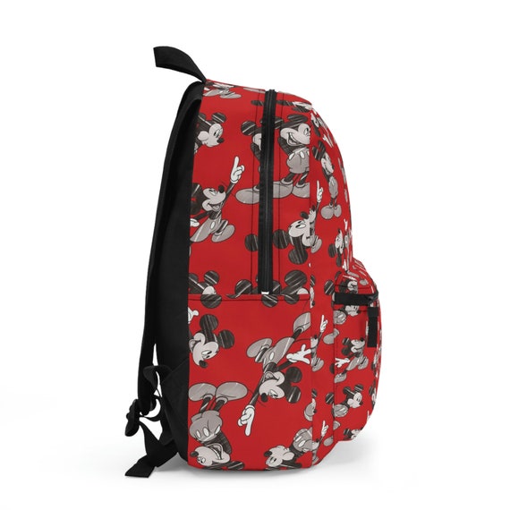 Disney Red Mickey Mouse Pattern Backpack EXCLUSIVE DROP: Loungefly Disney Parks Red Plaid Mickey  main image 3