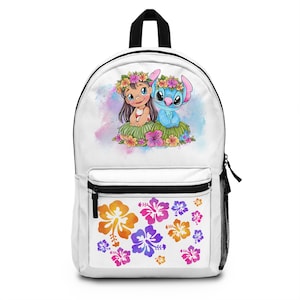 Stitch Summer Backpack Lilo and Stitch Travel Bag Disney Theme Park Bag Disney Backpack Disney Bookbag Backpack Disney Gifts Stitch Movie