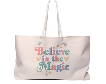 Disney Large Totebag Disney Weekender Bag Disney Large Theme Park Bag Disney Tote Disney Believe in The Magic Disney Diaper Bag Disney Gifts
