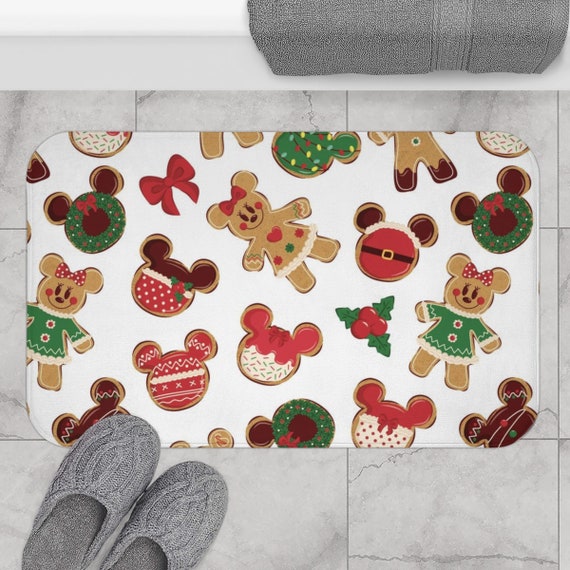 Mickey Mouse Bath Mat - Mickey Mouse Bathroom Decor - Mickey Mouse Christmas Decor - Mickey Mouse Home Decor - Mickey Mouse decor for home