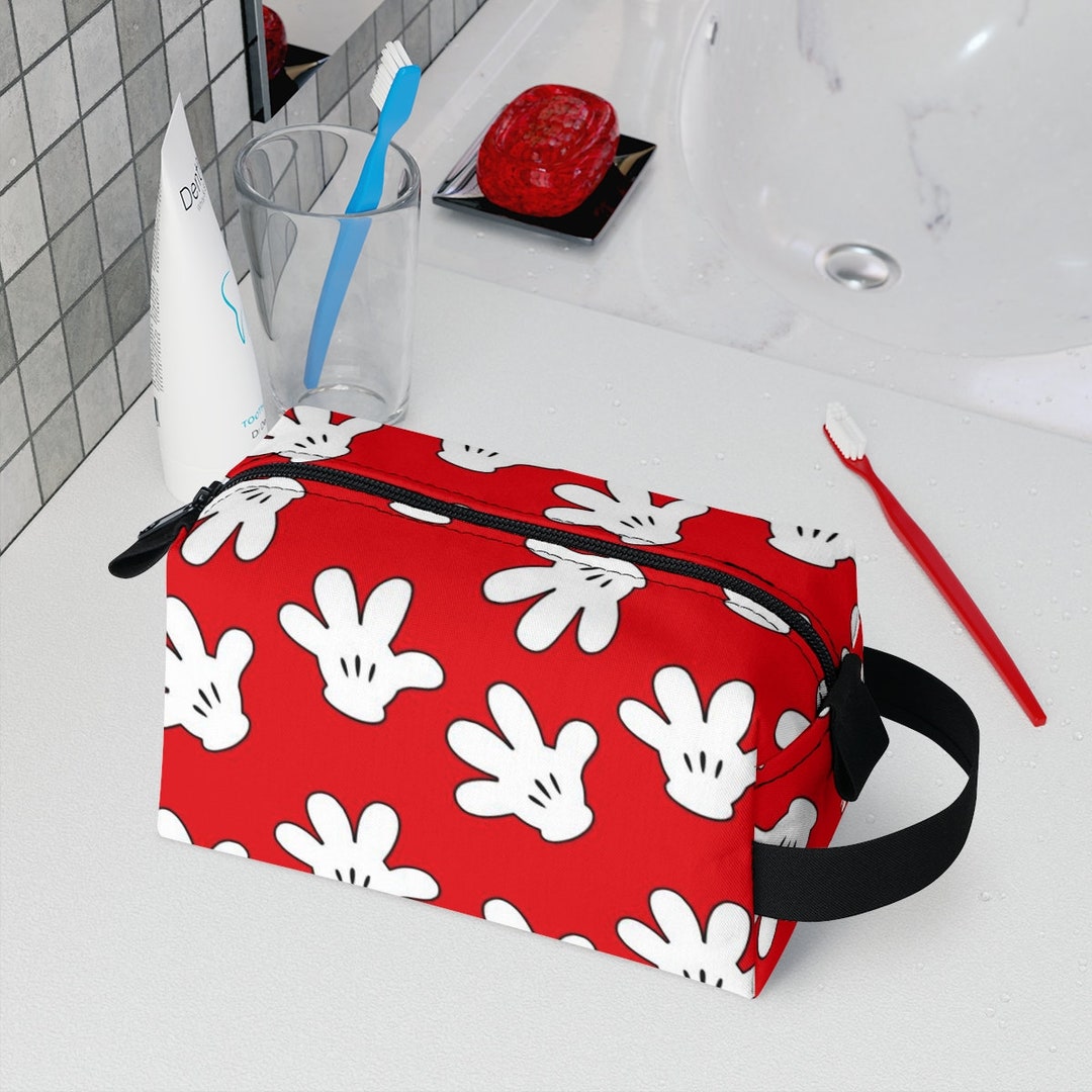 Disney Toiletry Bag Disney Mickey Hands Cosmetic Bag Disney Etsy