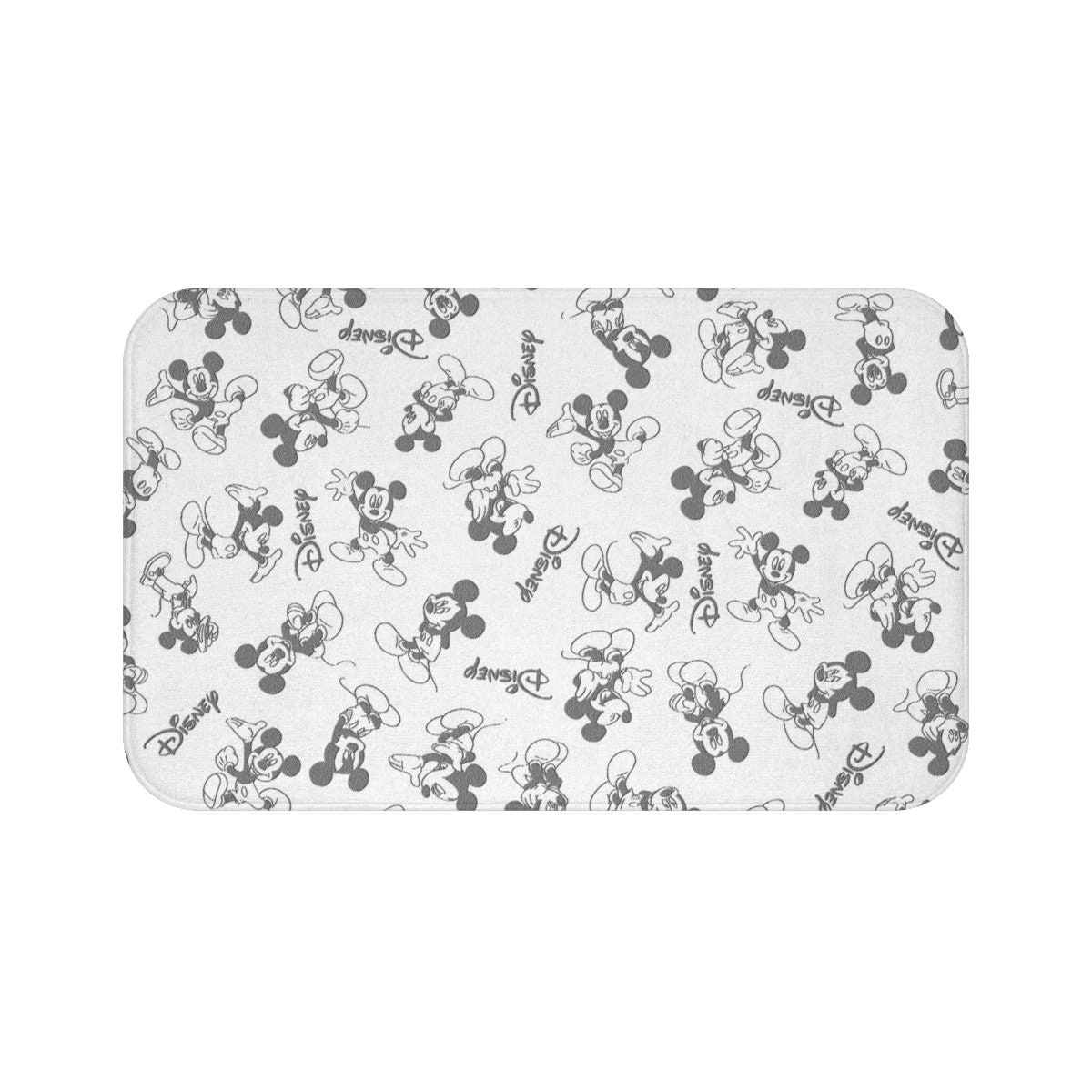 Retro Disney Bath Mat Disney Vintage Home Decor Mickey Etsy