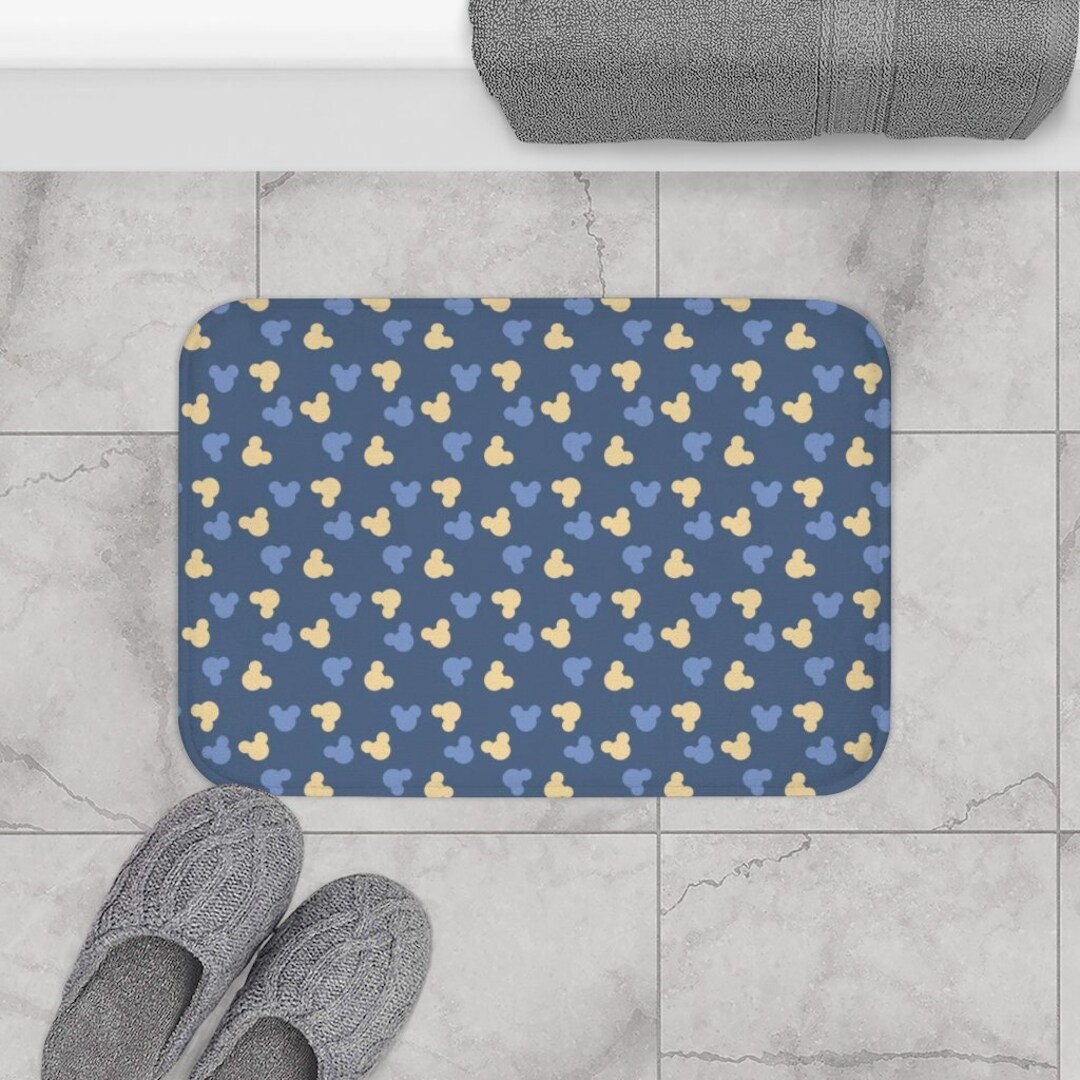 Mickey Mouse Decor Mickey Mouse Bath Mat Mickey Mouse Bath Etsy