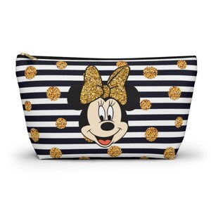 Minnie Mouse Accessory Pouch - Cosmetic Bag - Disney Pencil Case - Mickey Travel Pouch - Cute Minnie Mouse pouch - Minnie Mouse Snack