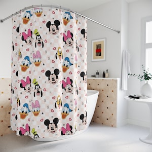 Disney Shower Curtains Disney Bath Decor Disney Bathroom Mickey Mouse Bath Decor Disney Gifts Disney Home Mickey mouse Decor Mickey Mouse