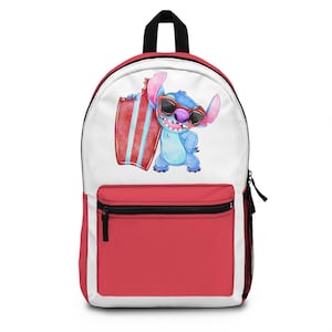 Stitch Summer Backpack Lilo and Stitch Travel Bag Disney Theme Park Bag Disney Backpack Disney Bookbag Backpack Disney Gifts Stitch Movie