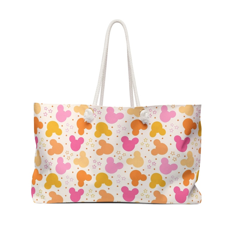 Disney Large Tote bag, Mickey Weekender Bag, Disney Subtle Accessories, Mickey Mouse Canva Bag, Disney Travel Bag, Disney Diaper Bag image 1