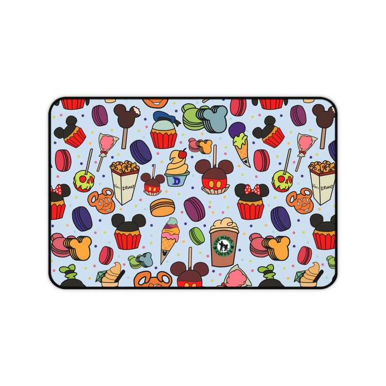 Disney Snacks Desk Mat, Magic Kingdom Office Supply, Mickey Home Decor