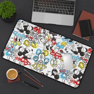 Disney Desk Mat Main Street Office Supply Mickey Home Decor Disney Home Office Decor Mickey Accessories Disney Stationery Disney Desk