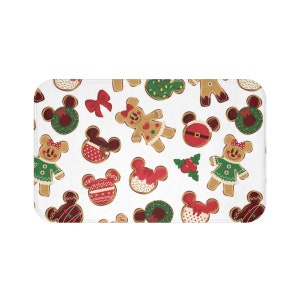 Mickey Mouse Bath Mat - Mickey Mouse Bathroom Decor - Mickey Mouse Christmas Decor - Mickey Mouse Home Decor - Mickey Mouse decor for home image 3