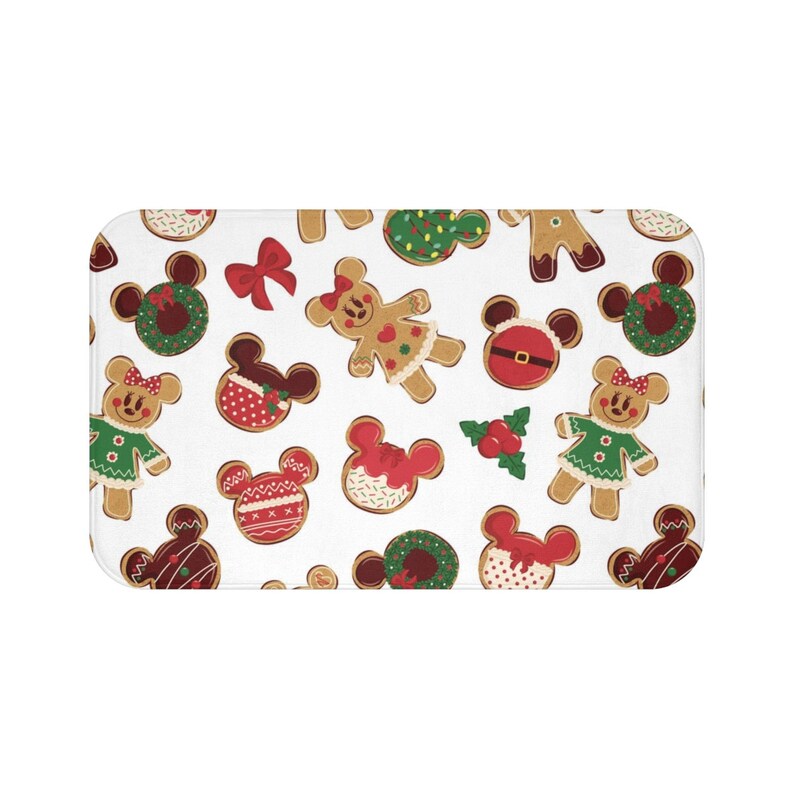 Mickey Mouse Bath Mat - Mickey Mouse Bathroom Decor - Mickey Mouse Christmas Decor - Mickey Mouse Home Decor - Mickey Mouse decor for home image 3