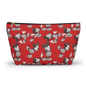 Retro Minnie Accessory Pouch, Disney Pencil Case, Subtle Disney Travel Pouch, Magic Kingdom, Disney Trip Snack pouch, Valentines Gift