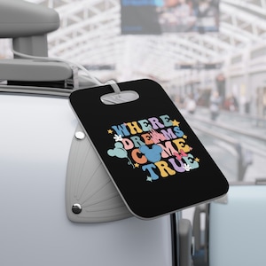 Disney Luggage Tags, Disney Luggage Tag, Disney Inspired Print, Minnie Mouse Gift, Vacation Tag, Travel Accessories, Disney Gift