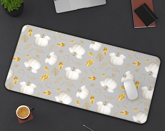 Cute Fall Disney Desk Mat - Magic Kingdom Office Supply - Mickey Home Decor - Disney Office Decor - Mickey Mouse Pumpkin Stationery