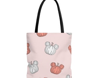 Fall Disney Tote Bag - Disney Halloween Pumpkin - Disney Shopping Bag - Mickey Mouse Bag - Disney Trip - Minnie Mouse - Disney Gift