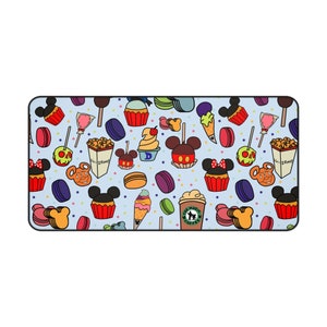 Disney Snacks Desk Mat, Magic Kingdom Office Supply, Mickey Home Decor, Disney Office Decor, Mickey Mouse Accessories, Disney Stationery