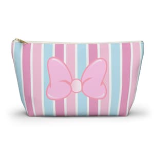Minnie Mouse Accessory Pouch - Cosmetic Bag - Disney Pencil Case - Mickey Travel Pouch - Cute Minnie Mouse pouch