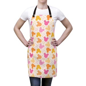Cute Disney Apron,  Mickey Mouse apron, Cooking apron, Disney Kitchen Apron, Disney Kitchen Home Decor, Subtle Disney Kitchen, Disney Gifts