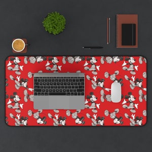 Retro Disney Desk Mat, Magic Kingdom Office Supply, Mickey Home Decor, Disney Office Decor, Mickey Mouse Accessories, Disney Stationery