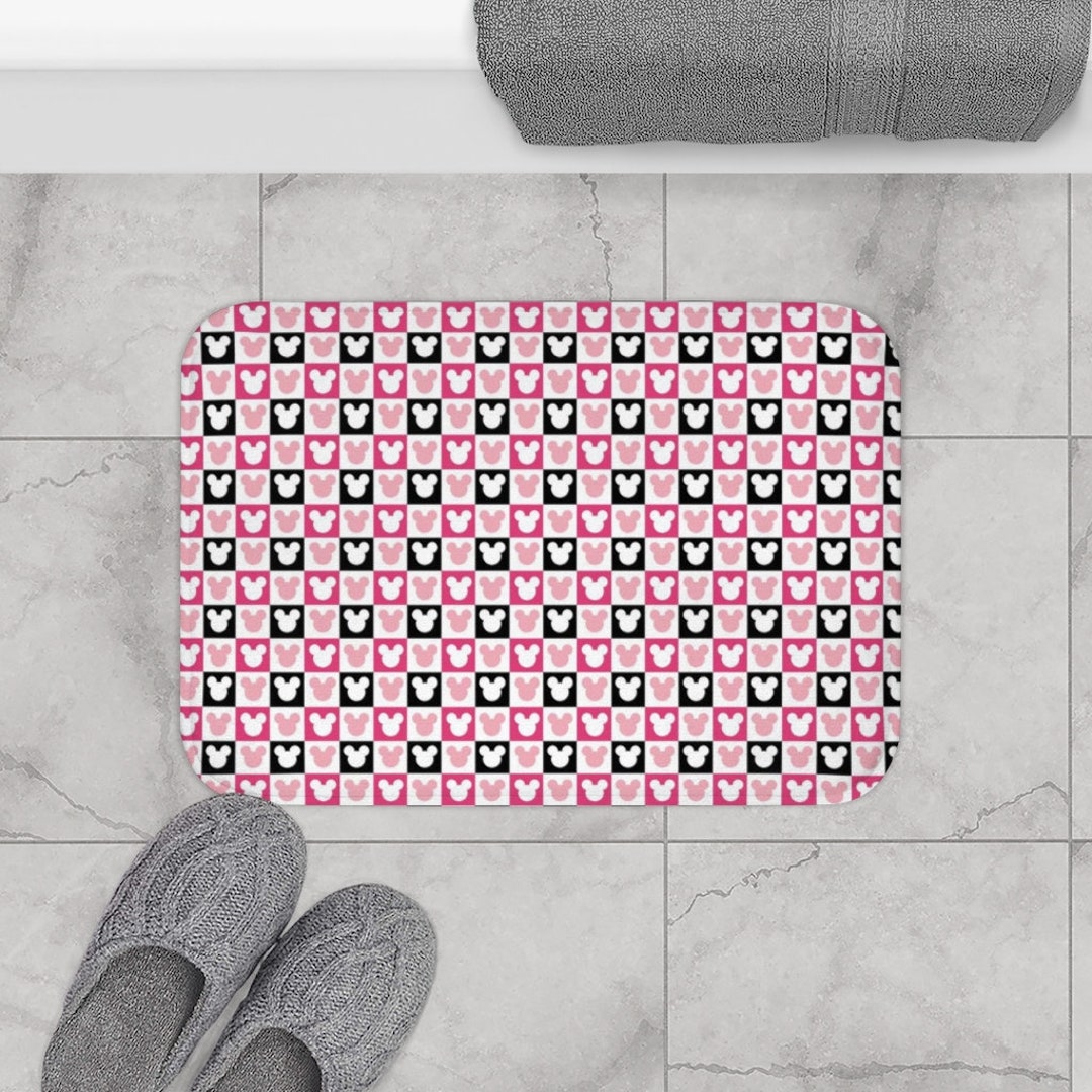 Minnie Mouse Bath Mat Minnie Mouse Bathroom Decor Minnie Mouse Decor