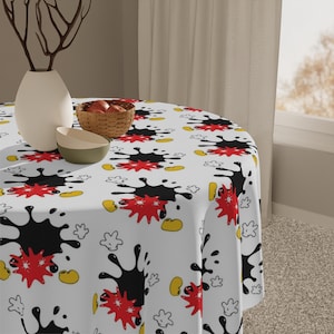 Disney Tablecloth Mickey Ears TableCloth Home Decor Mickey Dining Cute Disney House Decor Disney Gifts Disney Dinning Subtle Disney home