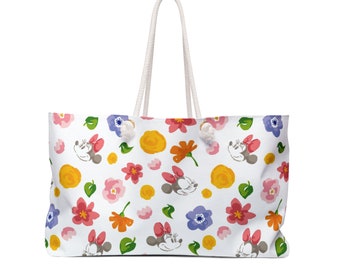 Disney Large Totebag Mickey Weekender Bag Disney Subtle Accessories Minnie Mouse Canva Bag Cute Minnie Mouse Weekender Bag Disney Park Bag