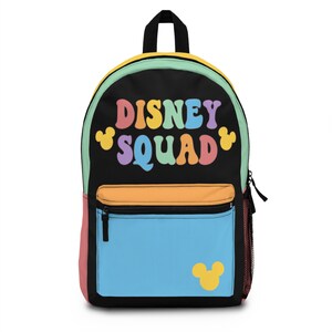 Disney Backpack Disney School Bag Mickey Mouse Bag Disney Park Bag Disney Vacation Bag Disney Fall Disney Backpack Disney Gift Disney Squad
