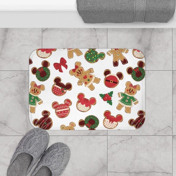 Mickey Mouse Bath Mat Mickey Mouse Bathroom Decor Mickey Etsy