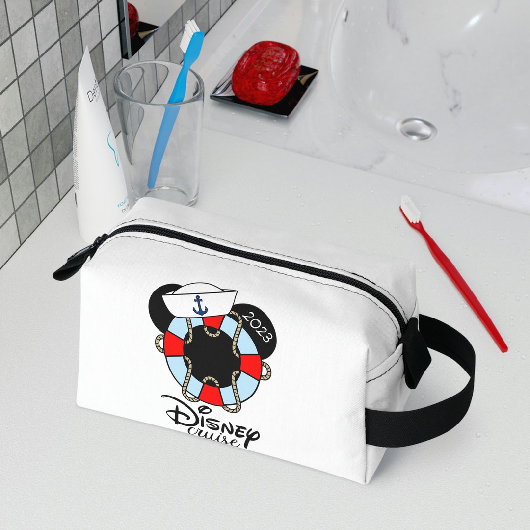 Cute Disney Toiletry Bag, Disney Cruise 2023 Cosmetic Bag, Disney Make