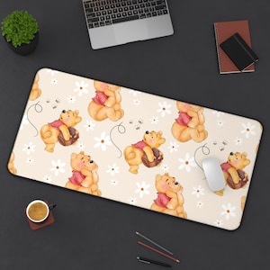Winnie The Pooh Desk Mat, Magic Kingdom Office Supply, Winnie Home Decor, Disney Office Decor, Winnie the pooh Accessories,Disney Stationery