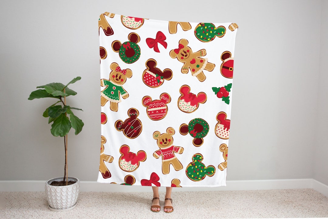 Disney Christmas Blanket Mickey Mouse Christmas Velveteen Plush Blanket