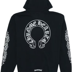 unisex Pferd schwarz Hoodie