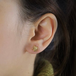 Halloween Holiday Special Spider Stud Screw Back Earring! Hypoallergenic made w/ Titanium 18K Gold Filled. Spooky Holiday Spirit Vibe