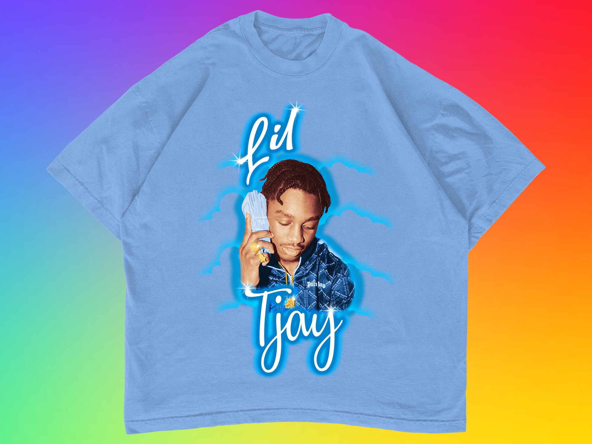 Lil Tjay airbrush T-shirt