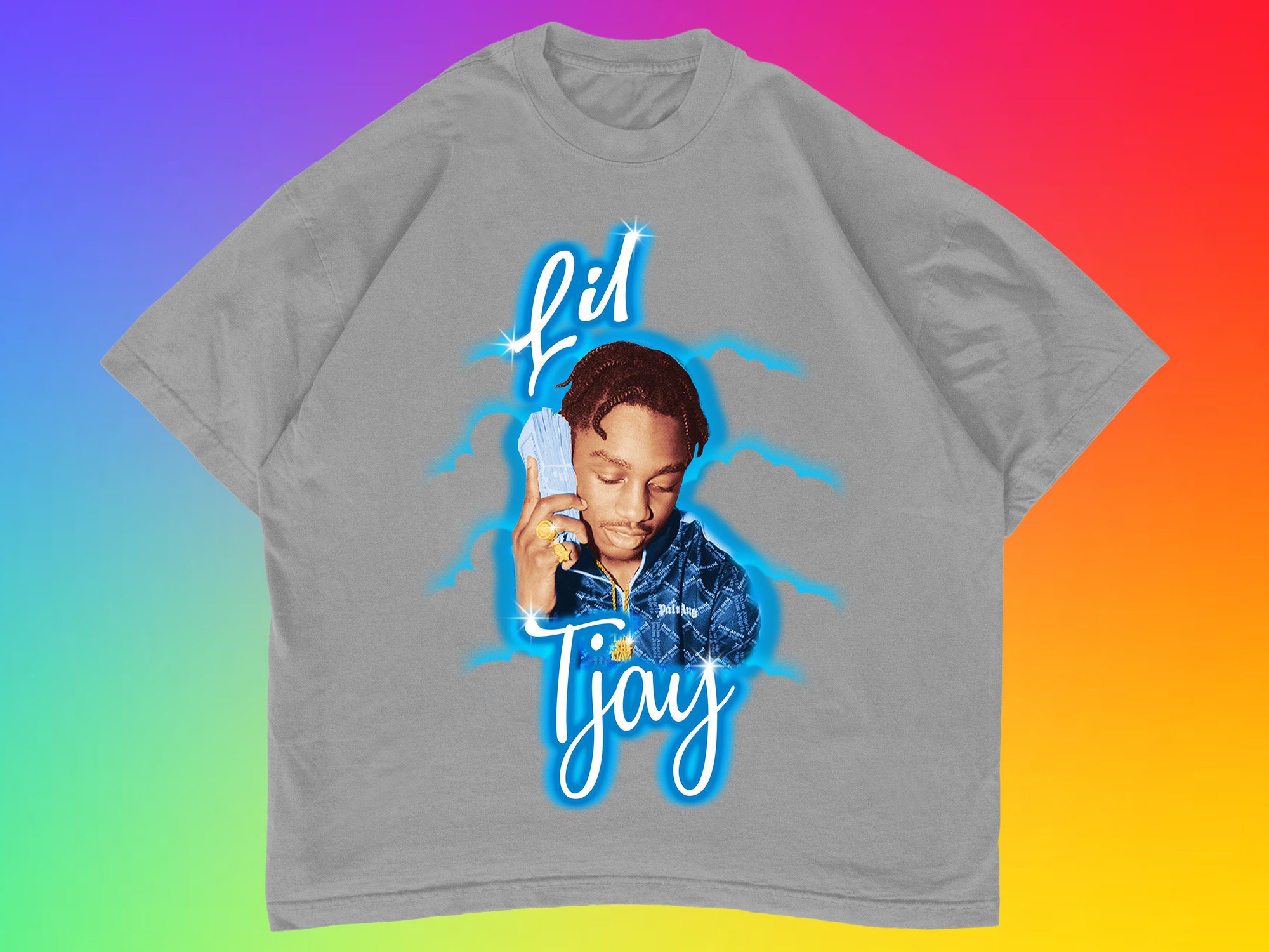 Lil Tjay airbrush T-shirt