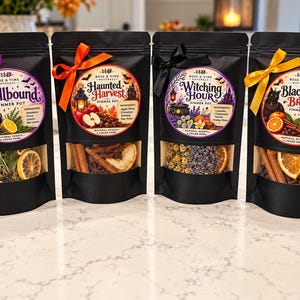 Halloween Sudder Pot | Herfst Potpourri voor op het Fornuis | Heksenachtige Sudder Pot | Herfst Huisgeur | Spooky Seizoen Cadeau | Natuurlijke Herfstgeur