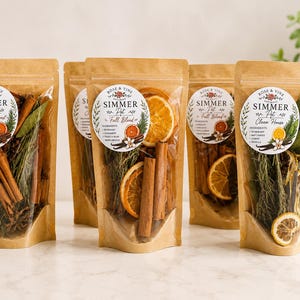 Rose & Vine Naturals Simmer Pot Blend | Natural Stove Top Potpourri | Handmade Home Fragrance | Fall Simmer Pot | Housewarming Gift