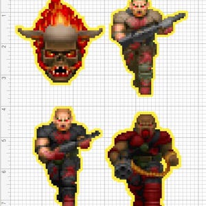 DOOM Enemies Sticker Pack