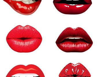 2.75" Assorted Sultry Lip Stickers