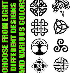 5.5&quot; Celtic Symbols Vinyl Decals