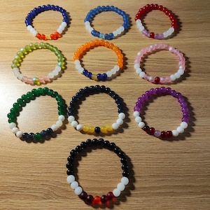 Sailor Moon Inspired Beaded Bracelets | Color Glass Bead Bracelets | One Size Fits Most | Sailor Guardian Variations |