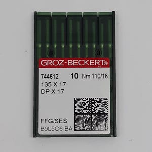 Groz Beckert DPX17- 20 Big Head Stiletto Nähmaschine Größe 130/21 für Brother Juki Singer Pfaff Adler. Heber Gehfuß Maschine