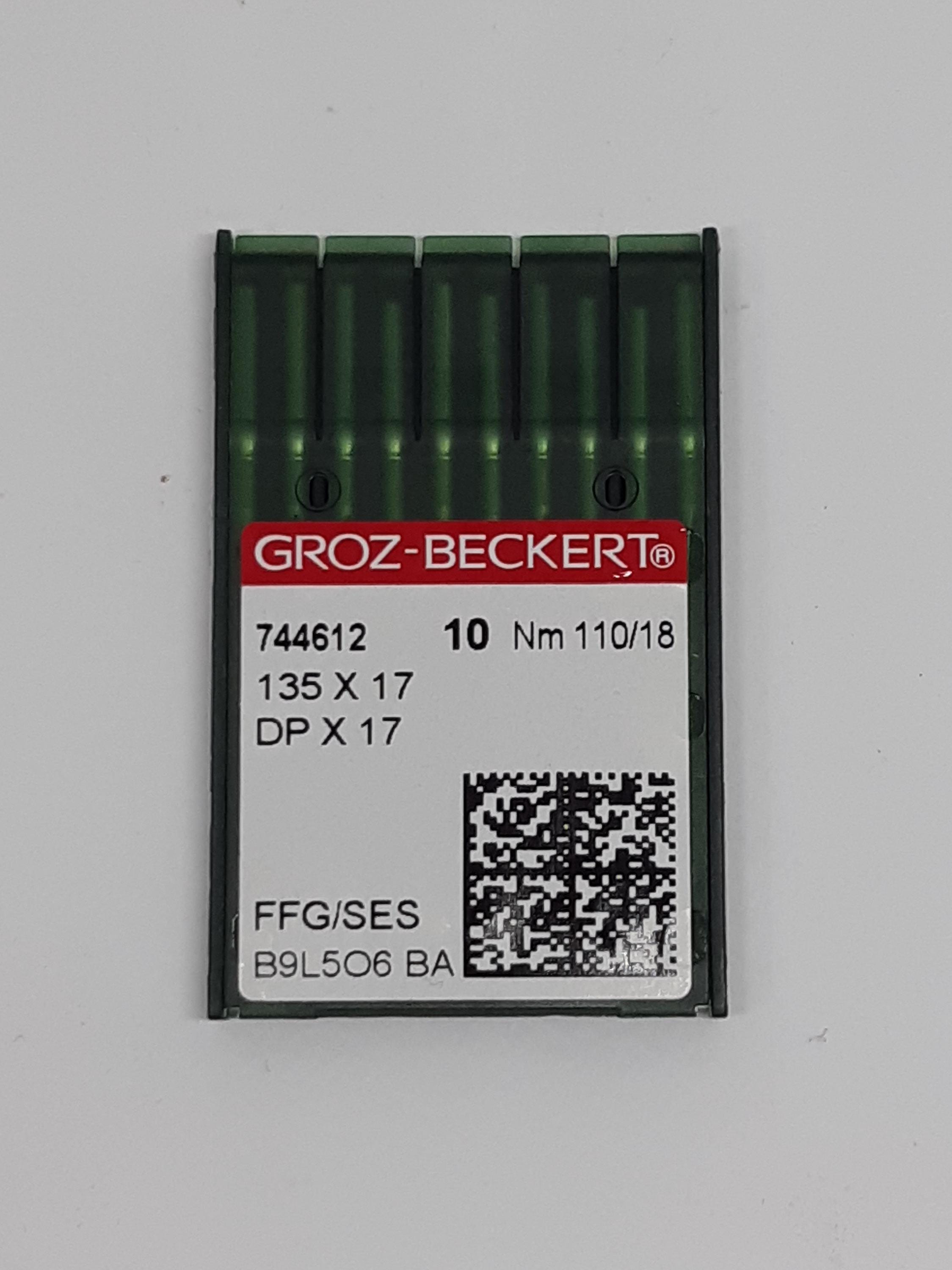 Groz-Beckert Aghi Per Macchina Da Cucire 135x17 (21/130), 100 Pezzi, Per Macchine Industriali E Portatili