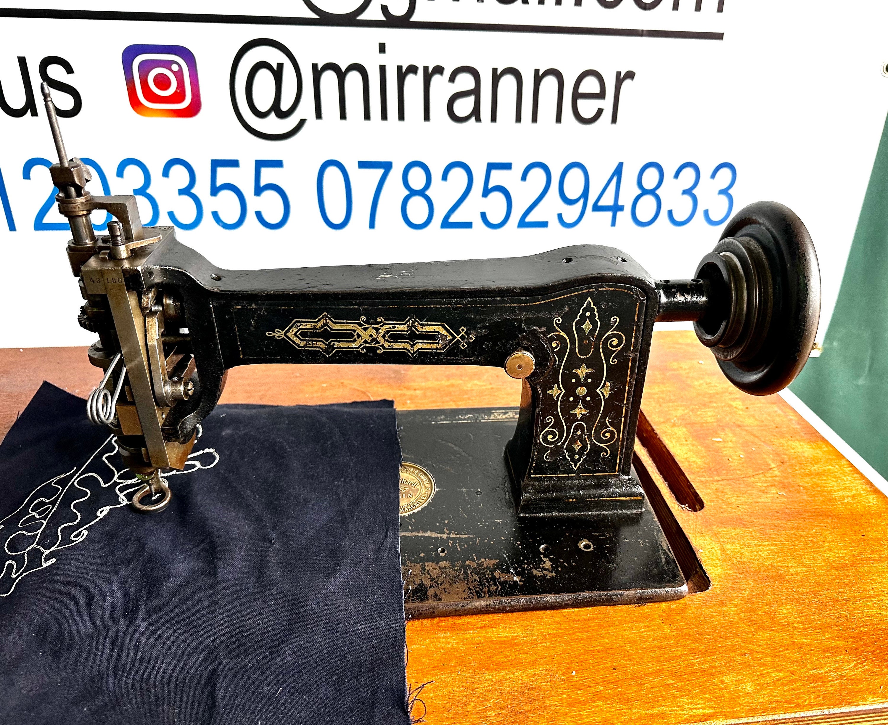 Antique Singer Sewing Machine Singer 15 Black With Gold Pheasant Motif Cast  Iron My40yearcollection 