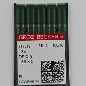 Groz Beckert DPX5- 10 Big Head Stiletto Nähmaschine Size 100/16 für Brother Juki Singer Pfaff Adler